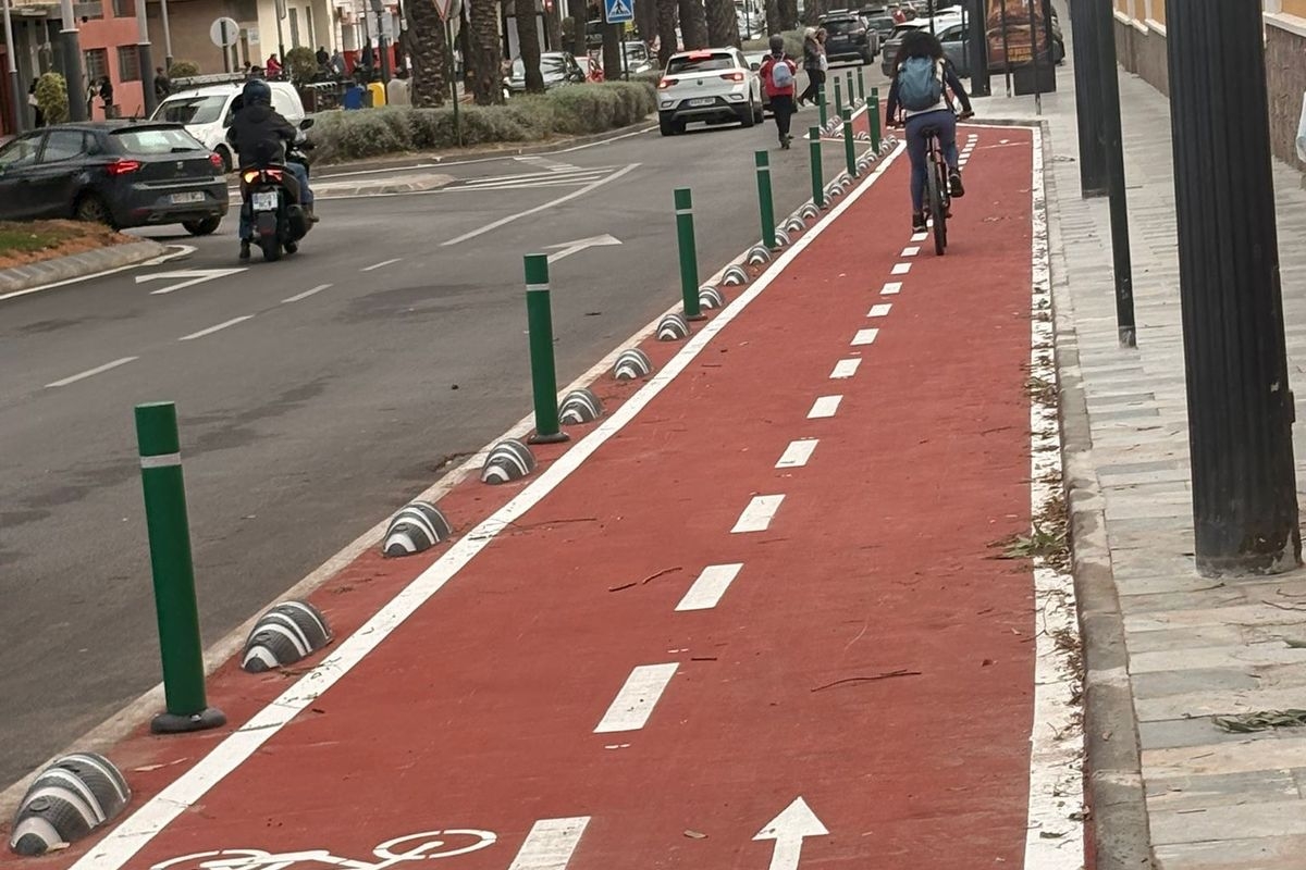 Cartagena pone en servicio la nueva conexión ciclista entre Algameca y la Calle Real