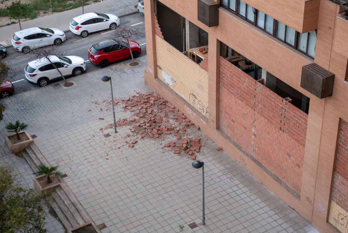Los destrozos causados por el viento, en imágenes