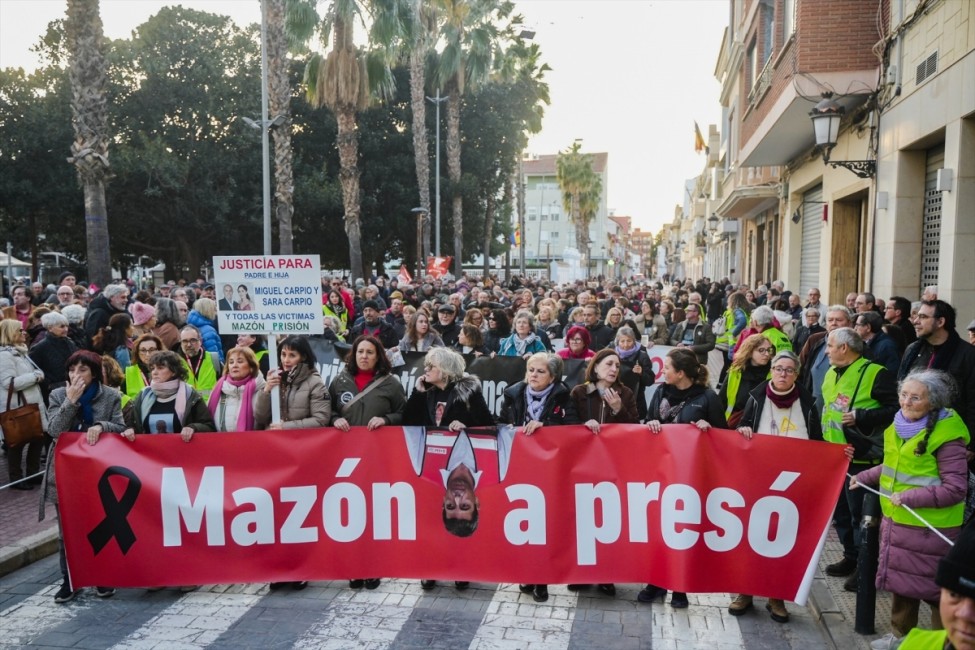 La manifestación Mazón a presó celebrada en Benetússer. - Foto: JORGE GIL/EP