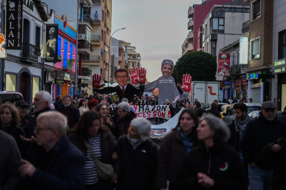 La manifestación Mazón a presó celebrada en Benetússer.