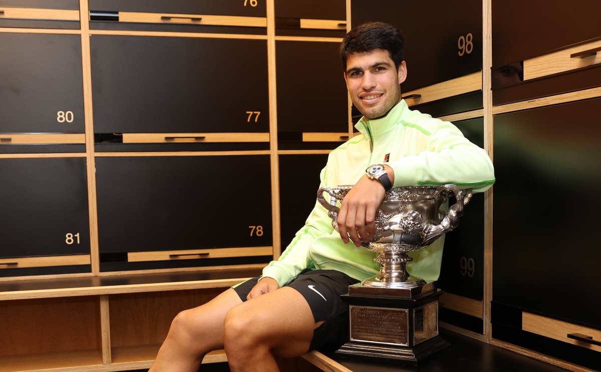 Alcaraz, el más joven en completar el Grand Slam y en llegar a siete major