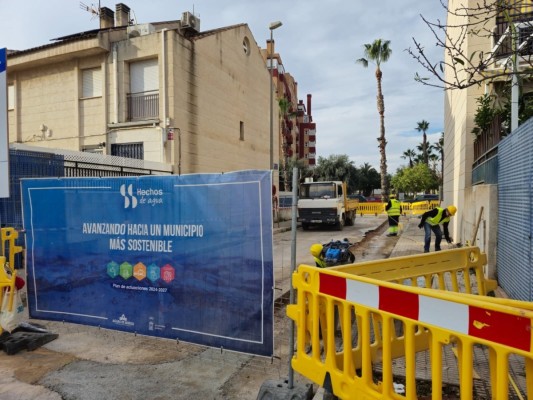 El Puntal estrena red de agua tras la inversión de 282.000 euros en Los Rectores