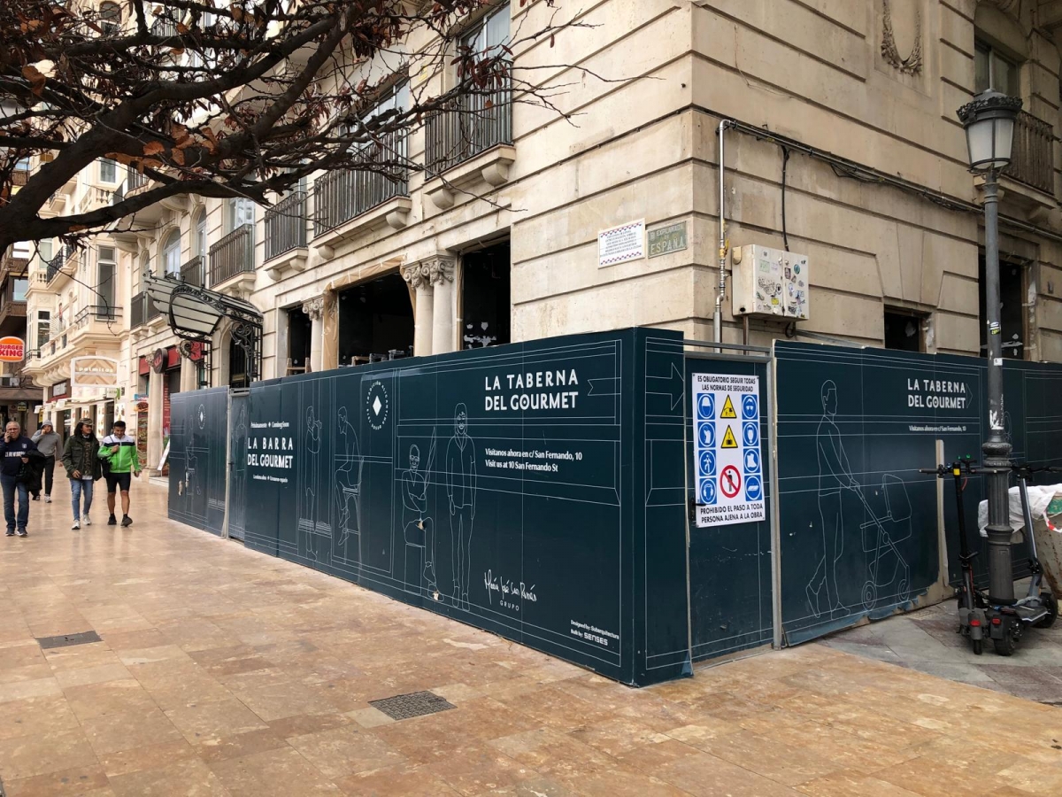 El proceso de remodelación del local del edificio Lamaignère, en La Explanada.