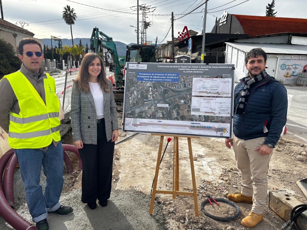 Más seguridad en Santa Catalina: Murcia impulsa una nueva acera y ordena el aparcamiento 