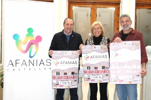 Castelló acogerá en la plaza Mayor el concierto solidario en favor de Afanias el próximo 14 de febrero