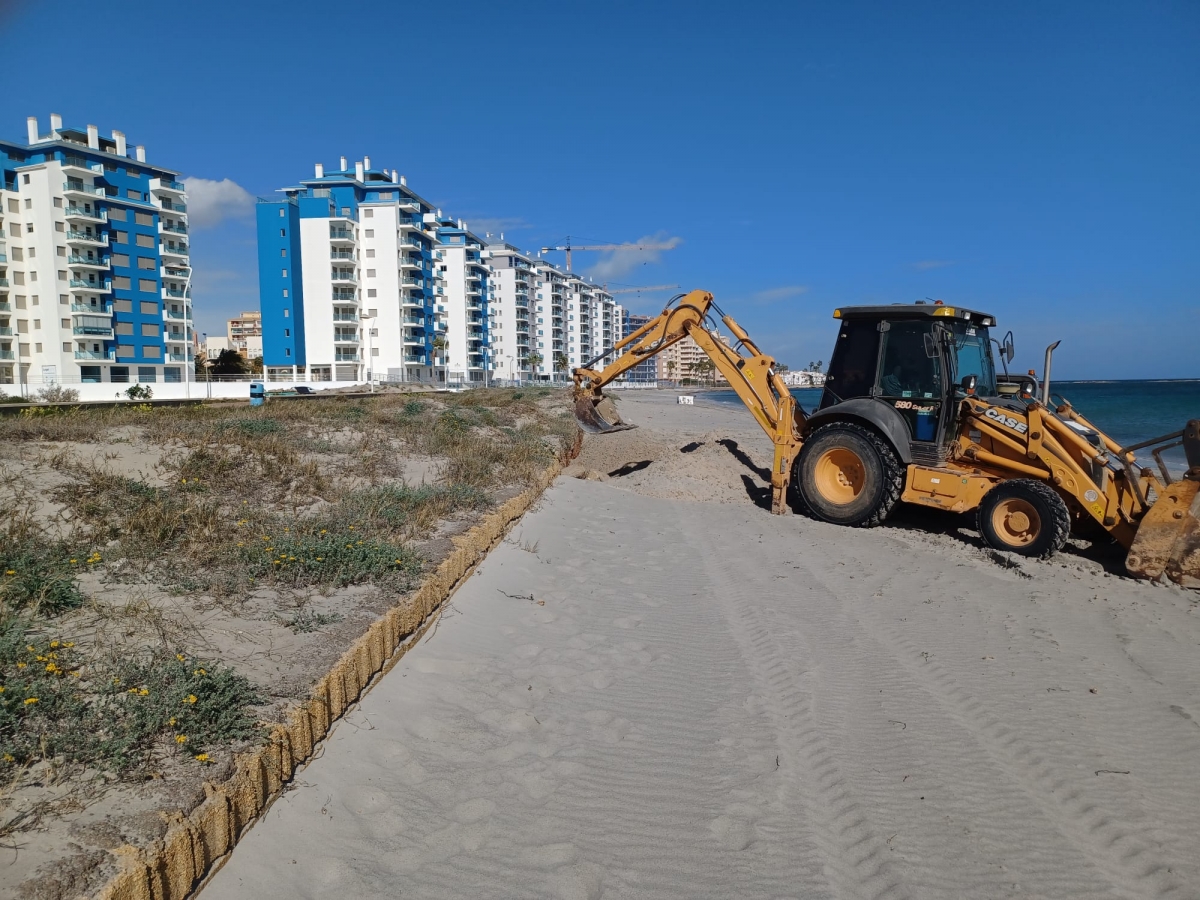 Restauración en dunas del norte de La Manga del Mar Menor