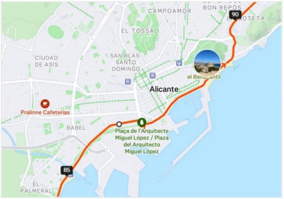 El paso de la Vuelta a la Comunitat restringe el tráfico en el frente litoral de Alicante este viernes