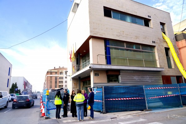 Avanzan las obras de reconstrucción del edificio de la Policía Local de Benetússer