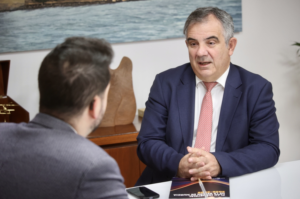 Juan María Vázquez, en la entrevista con Murcia Plaza.