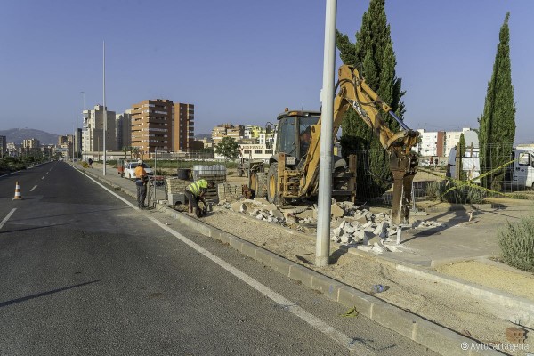 El carril bici que conectará con la Vía Verde de Barrio Peral en Cartagena será realidad en 3 meses