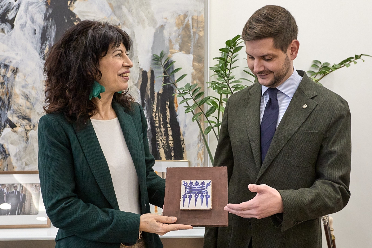 El alcalde de Gandia José Manuel Prieto y la ministra Ana Redondo.