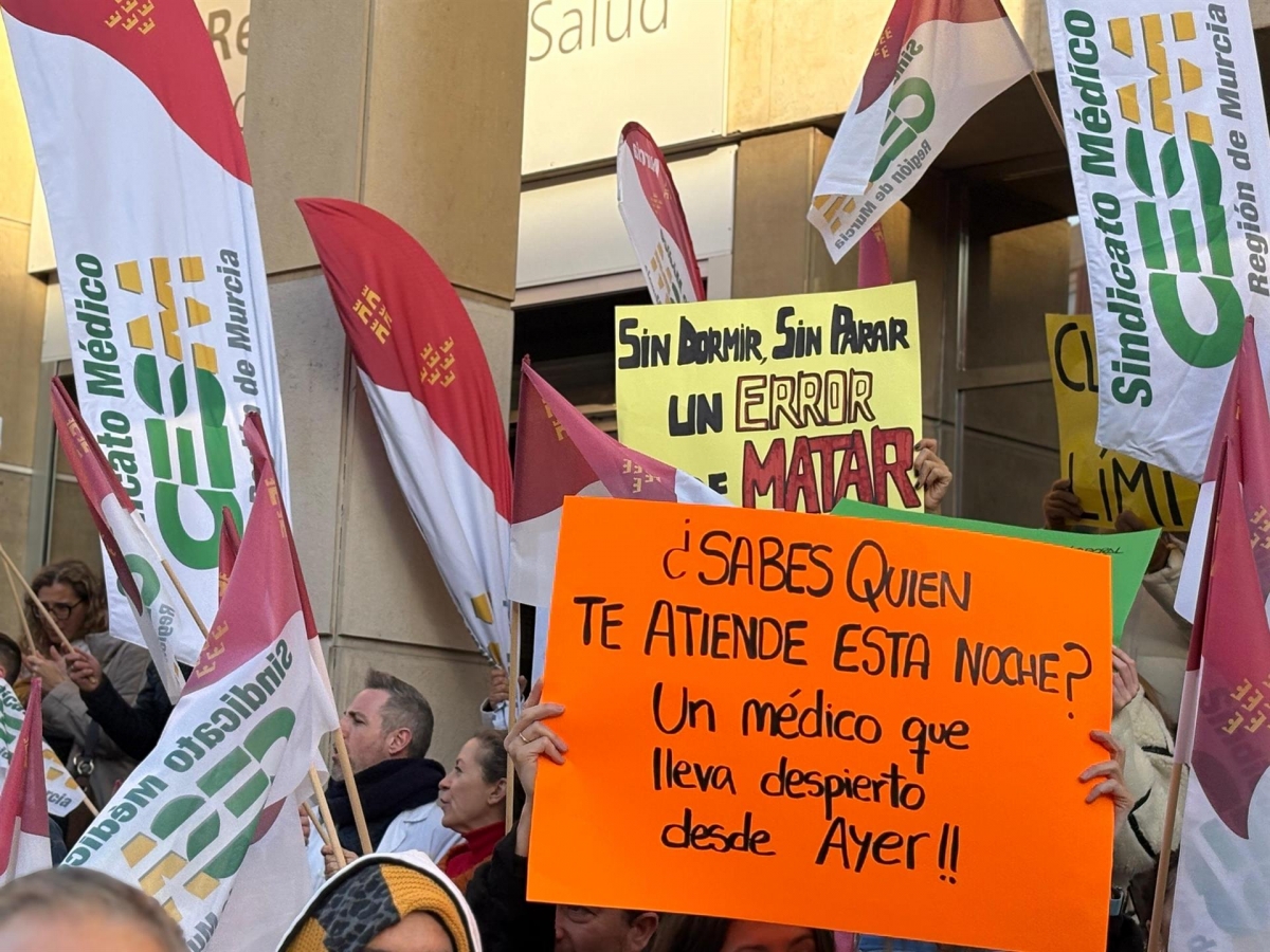 El Sindicato Médico convoca una huelga en la Región de Murcia entre el 16 y el 20 de febrero ante una situación 