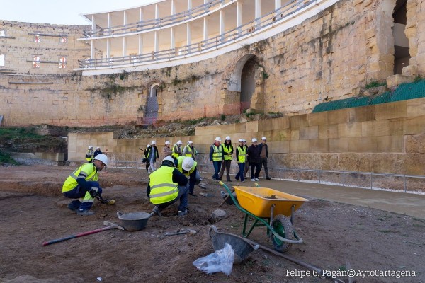 El Anfiteatro de Cartagena se podrá visitar gratis los fines de semana de marzo con la 'fossa bestiaria' como estrella