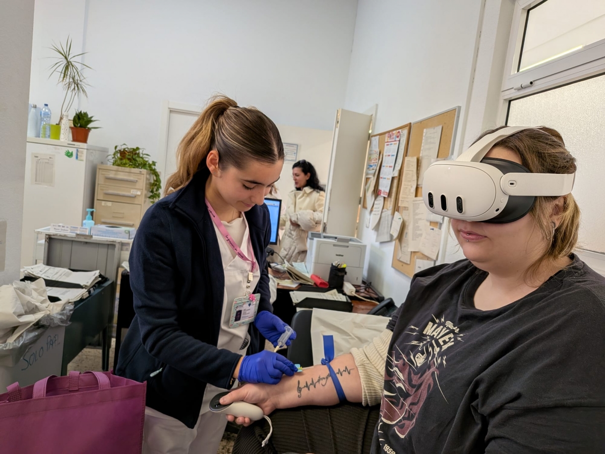 El Departamento de Salud de Elche, pionera en España con Realidad Virtual para reducir la ansiedad en extracciones de sangre