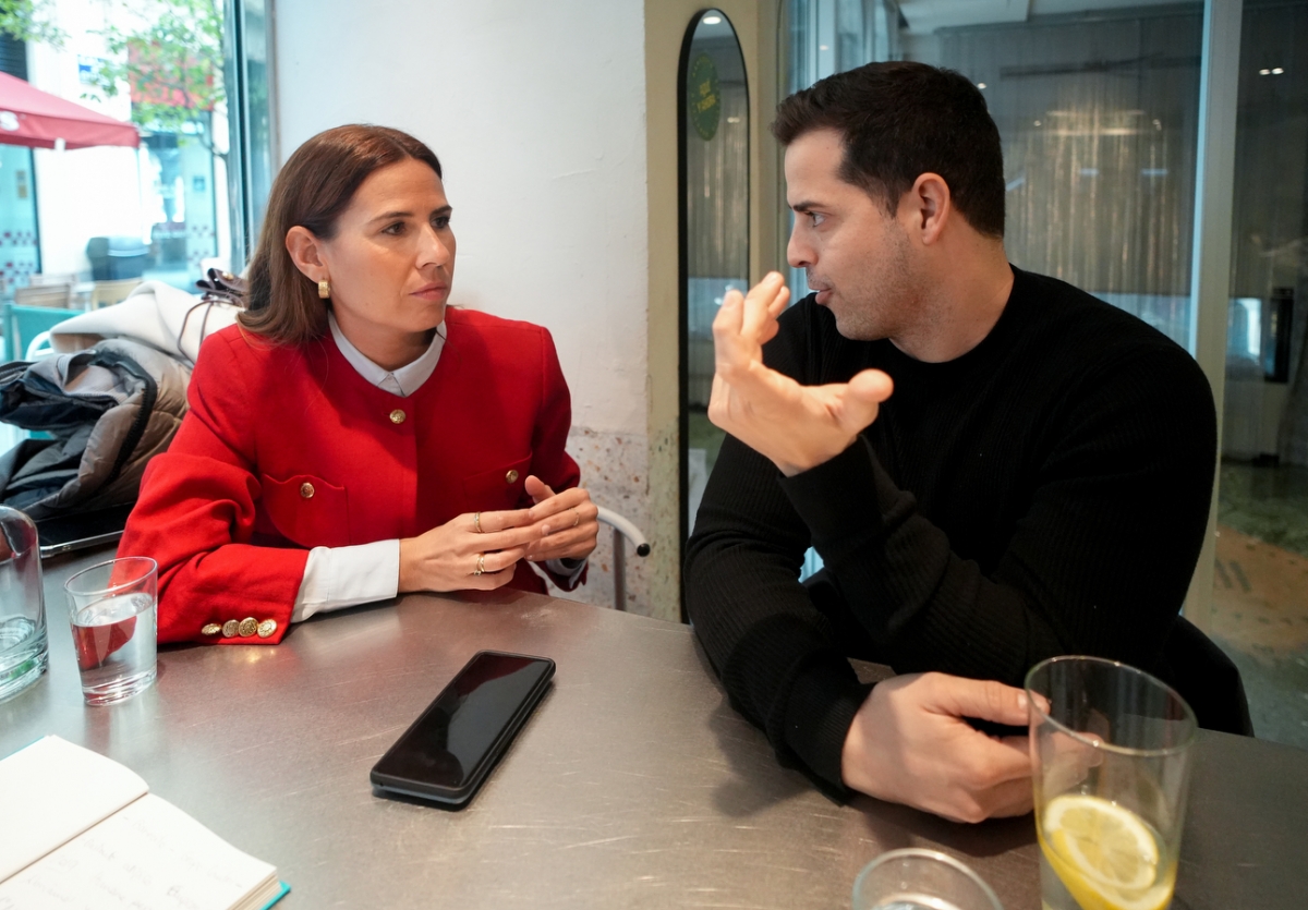 Marta y Rafa, durante la entrevista con ValenciaPlaza.