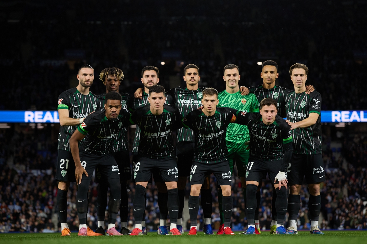 Once franjiverde ante la Real Sociedad