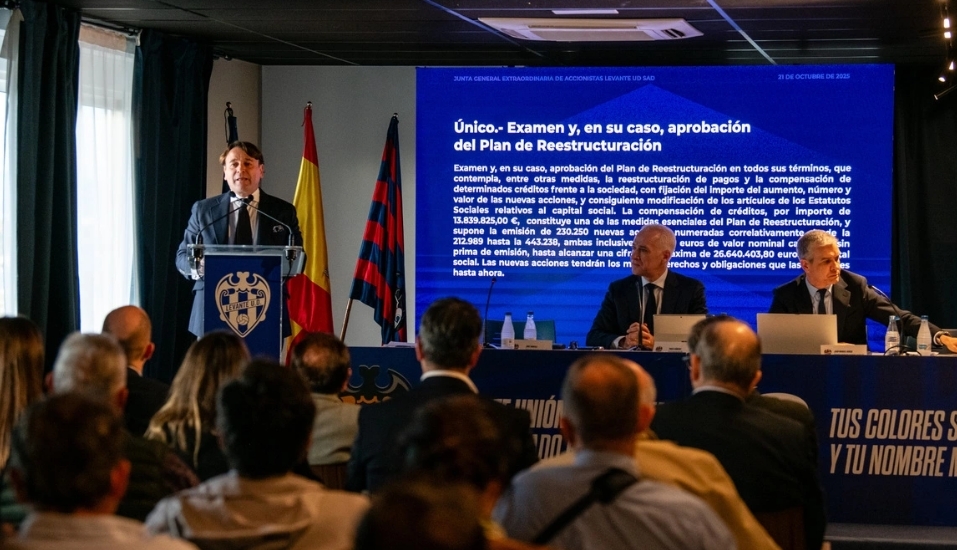 El Levante propondrá una ampliación de capital de 8,2 millones en su junta de accionistas