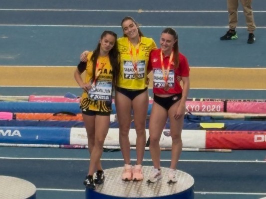 Estrella Santoyo gana la plata en 200 metros; y Jesús López el bronce en triple salto del Nacional sub-23
