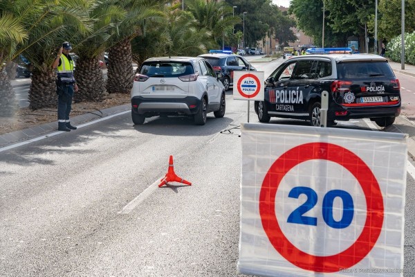 Cartagena refuerza del 9 al 15 de febrero el control de camiones y autobuses en colaboración con la DGT
