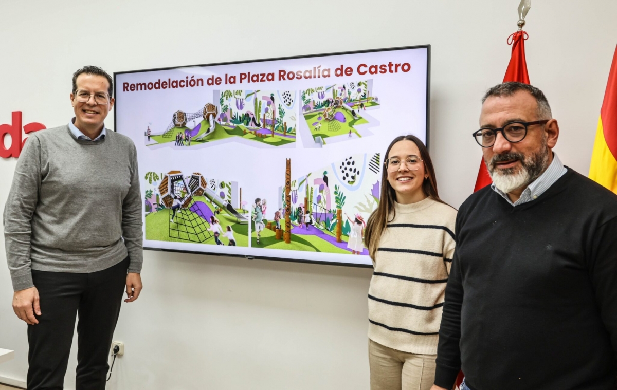 Elda declara desierto el contrato para reformar la plaza Rosalía de Castro por 564.000 euros