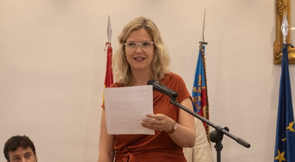 La nueva candidata del PSOE, Encarna Martí. 