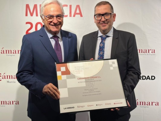 La pachequera Caramelos Cerdán representa a la Región en los Premios Pyme del Año gracias a su internacionalización