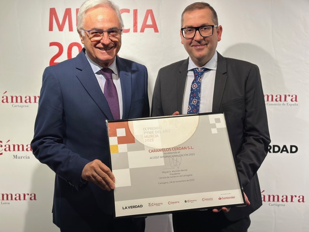 La pachequera Caramelos Cerdán representa a la Región en los Premios Pyme del Año gracias a su internacionalización