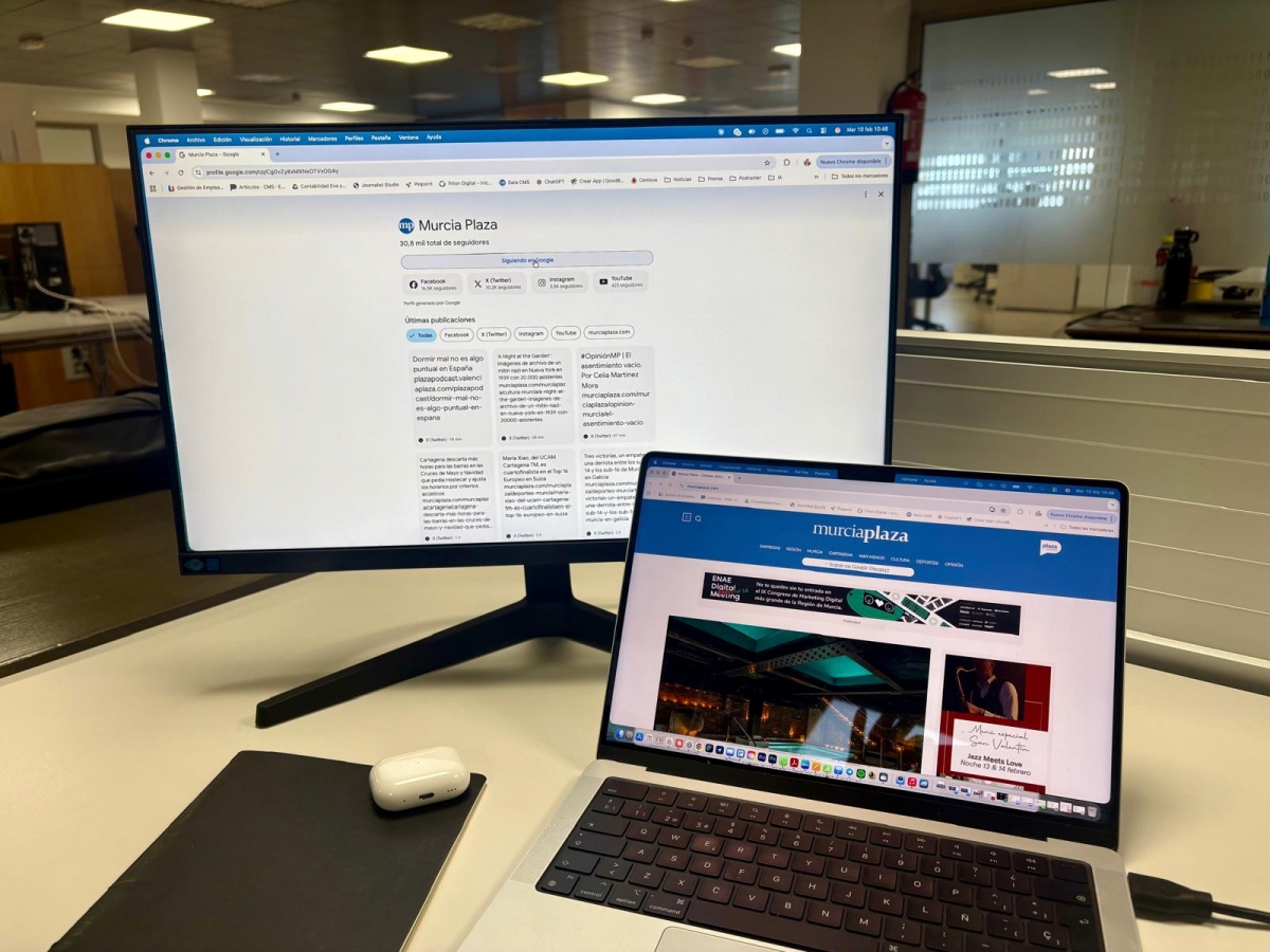 La Región de Murcia en tiempo real: sigue a Murcia Plaza en Google Discover y mantente conectado con todo lo que pasa