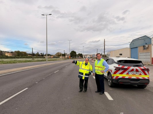 Las obras de mejora de la carretera RM-414 que une Santomera con Abanilla estarán completadas en junio