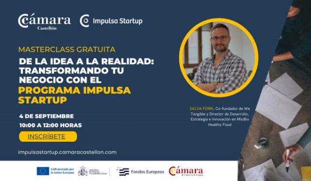La Cámara de Comercio de Castellón motiva a los emprendedores con una masterclass 