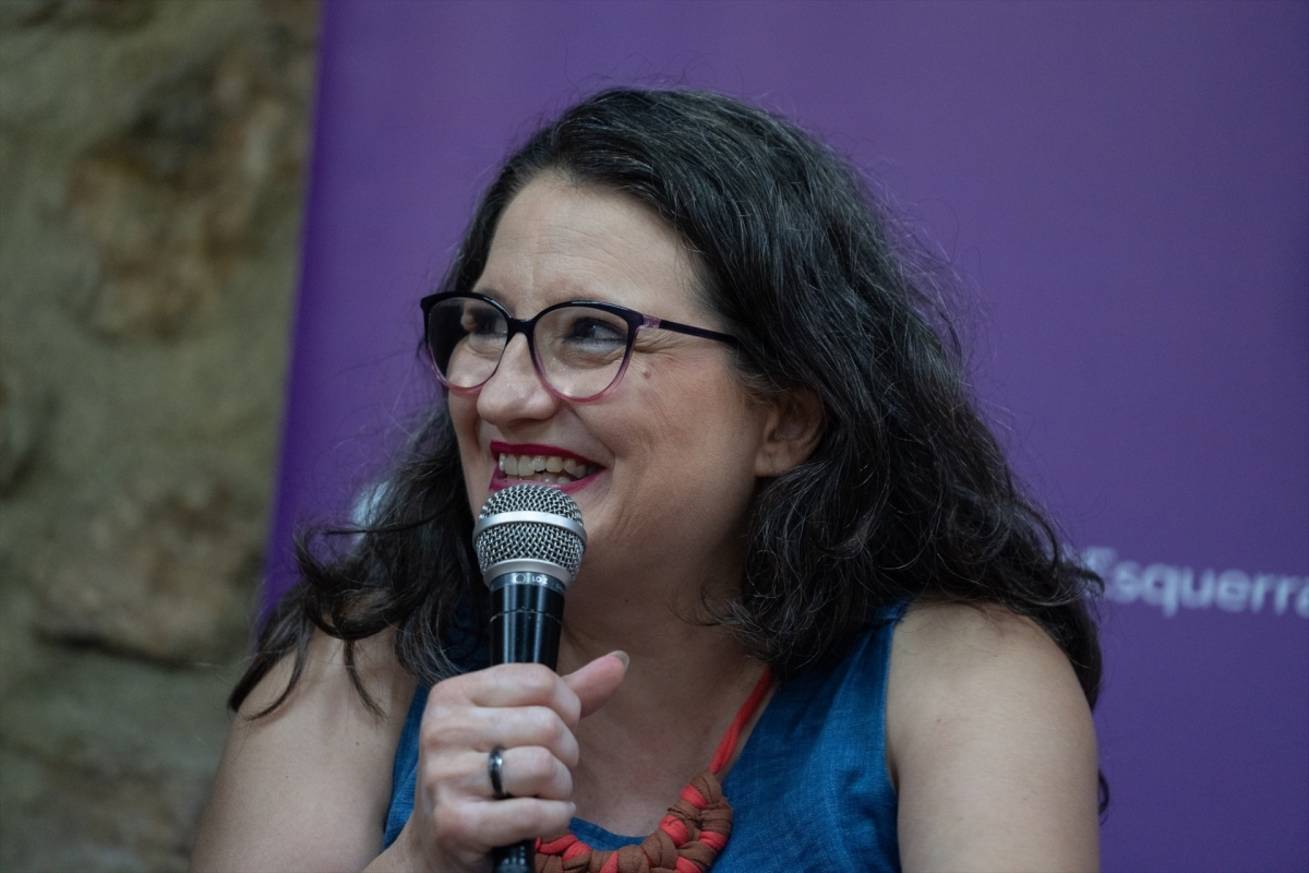 Mónica Oltra, en un seminario el pasado mes de octubre.