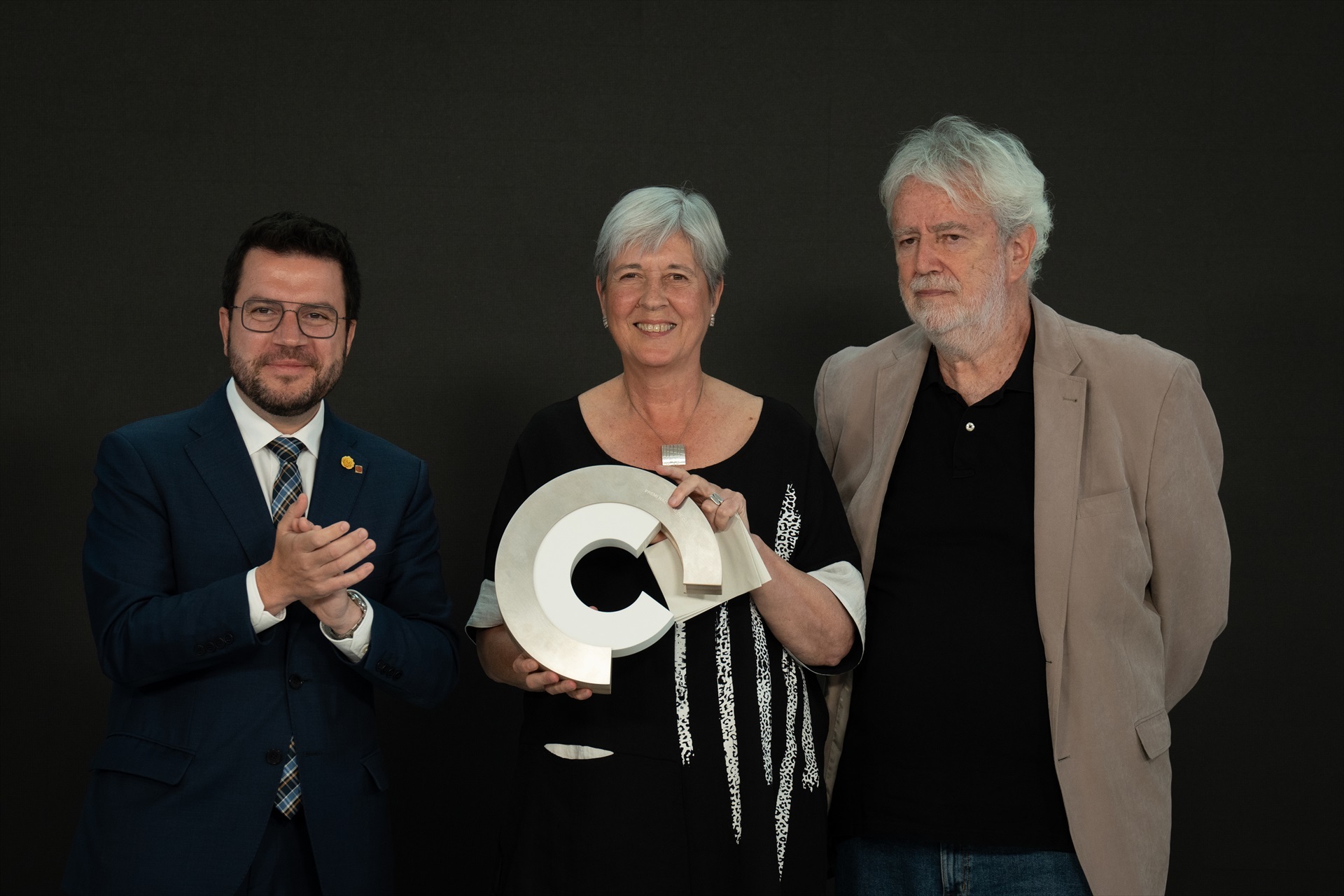 Dolors Udina recogiendo el Premi Nacional de Cultura 2023 de la Generalitat Catalana, en una foto de archivo. Foto: David Zorrakino / Europa Press - 