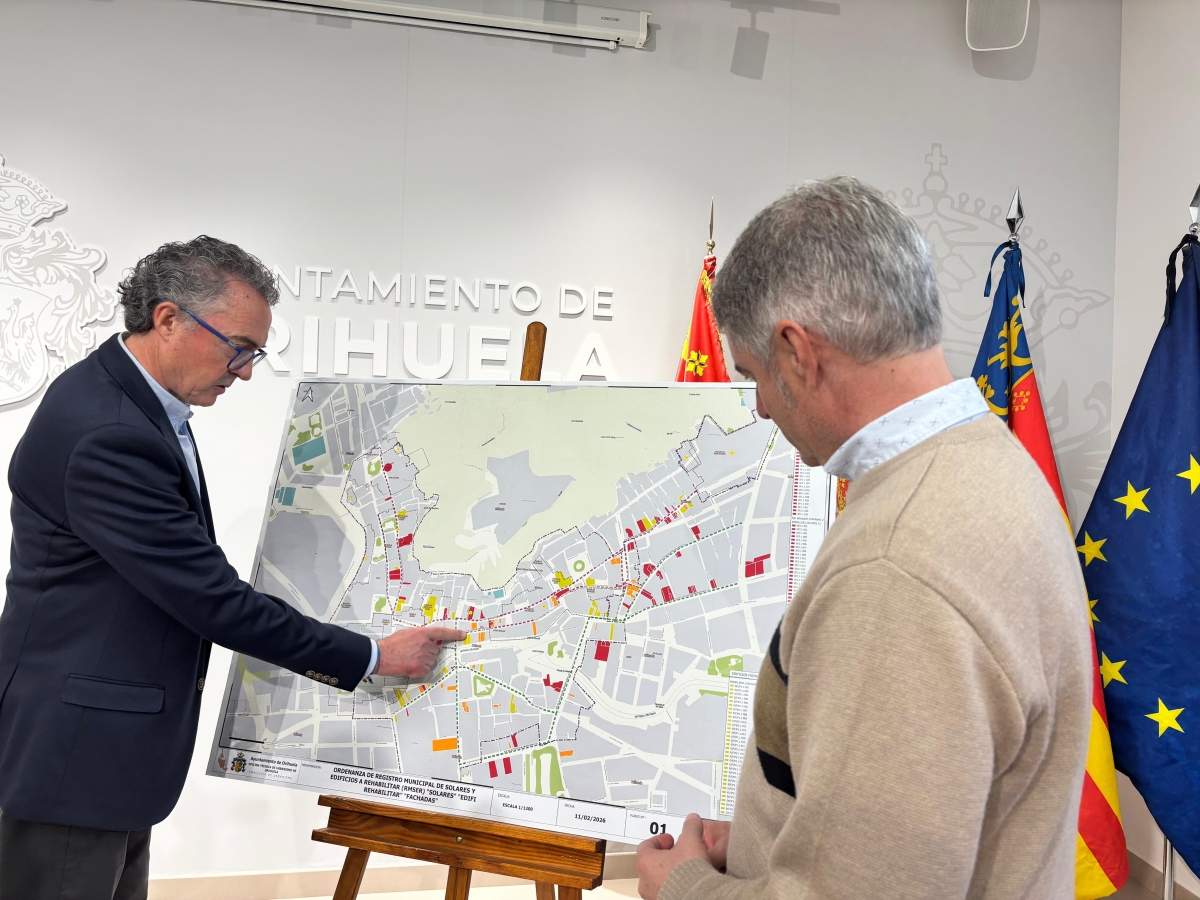 Orihuela activa el Registro de Solares y obligará a edificar y rehabilitar inmuebles del Centro Histórico