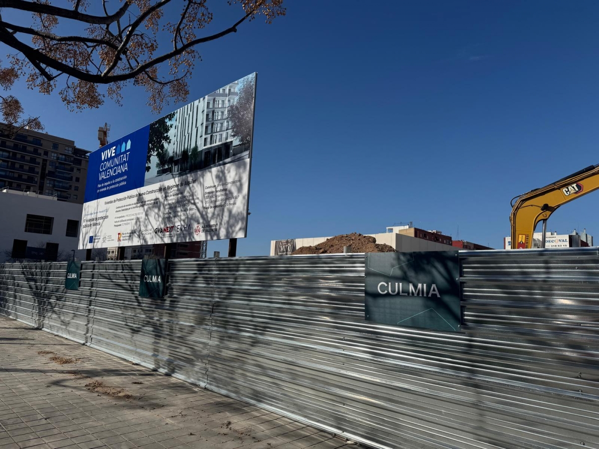 Culmia ultima la venta a un fondo de una cartera con 200 VPO del Plan Vive valenciano y otros concursos 