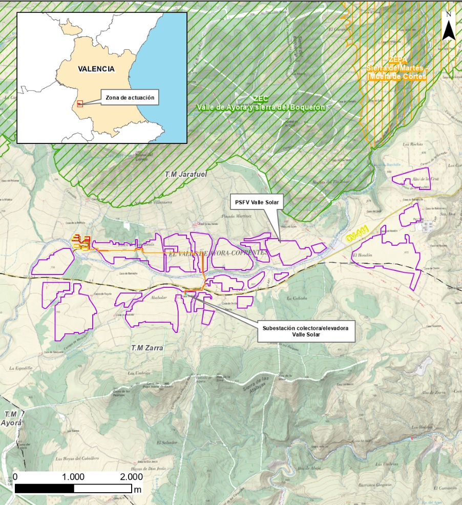 Proyecto de baterías de almacenamiento energético en Jarafuel y Zarra. - Foto: VP Proyecto de baterías de almacenamiento energético en Jarafuel y Zarra.