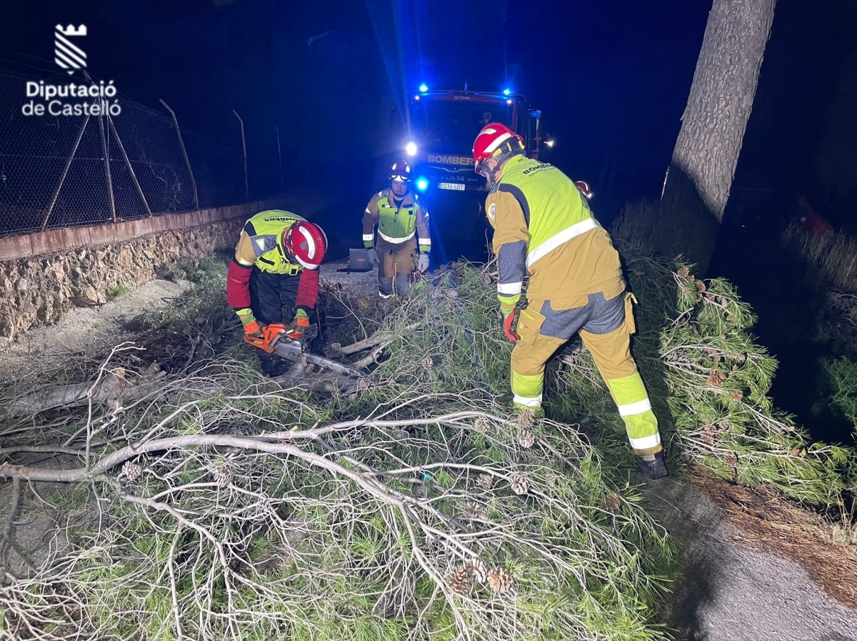Bomberos atienden cerca de un centenar de incidencias por viento en Castellón y Alicante
