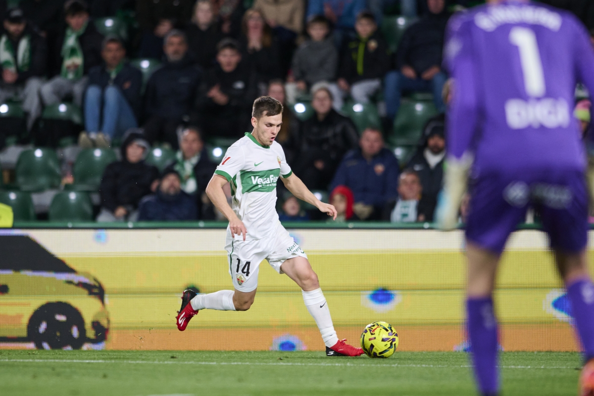 Aleix Febas ante Sergio Herrera el pasado viernes