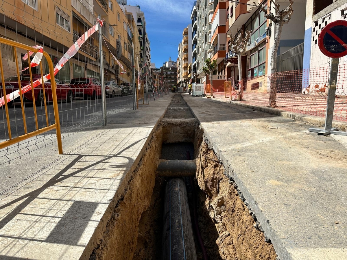 El Campello sigue renovando su alcantarillado: licita otro tramo del centro por 56.000 euros