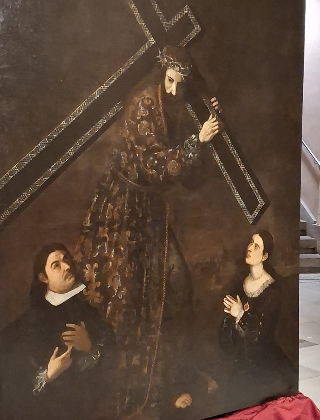 Lienzo restaurado de Nuestro Padre Jesús Nazareno - Foto: CARM Lienzo restaurado de Nuestro Padre Jesús Nazareno