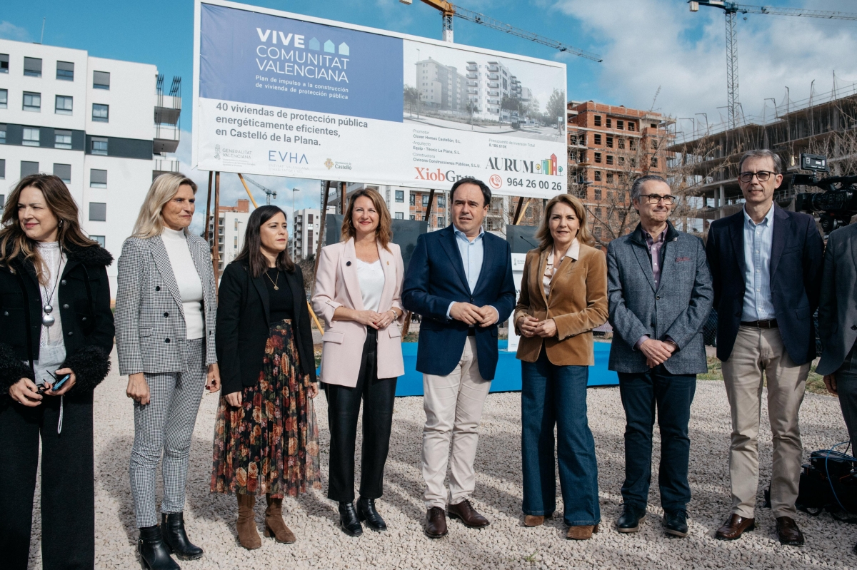 Las 123 VPP del Plan Vive en Castelló 'echan a andar' en Censal: el inicio de las obras se prevé en dos meses