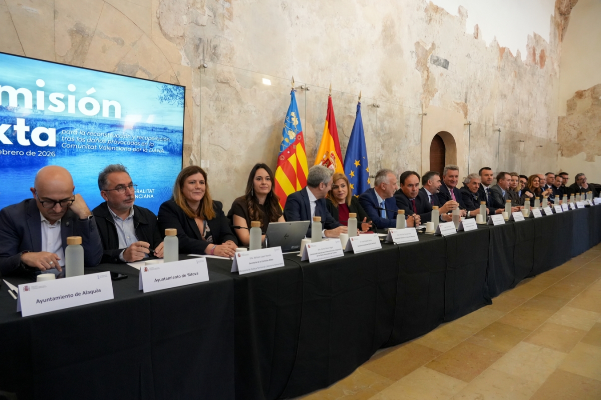 Primera reunión de la Comisión Mixta de la Dana, en imágenes