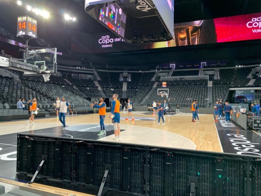 Valencia Basket se entrena por última vez antes del debut en la Copa del Rey