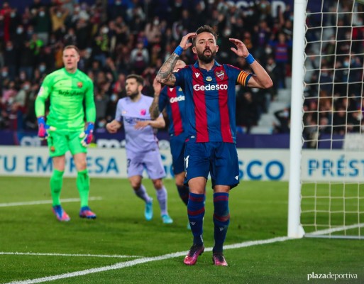 El Levante nunca ha puntuado en el Camp Nou: dieciséis derrotas en Primera