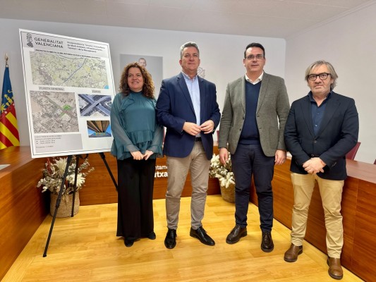 La Generalitat construirá una nueva rotonda en la CV-800 en Mutxamel y eliminará el paso superior