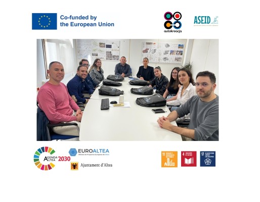 El alumnado del IES Bellaguarda y EuroAltea mantienen una reunión de trabajo en torno al proyecto ‘City Voices’