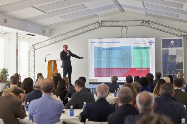 Imágenes de la presentación del plan estratégico 2025-2030 de PortCastelló 