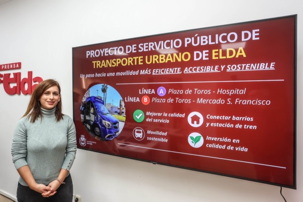 Elda reforzará su transporte urbano con más frecuencias y conexión directa con el Hospital cada 15 minutos