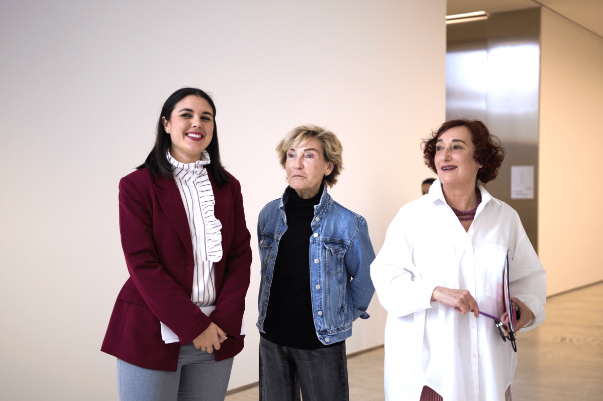 Nayma Beldjilali, Soledad Sevilla y Rosa Castells