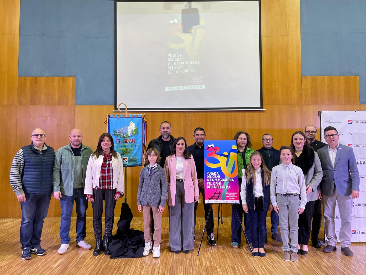 El centro La Marina del Grau se estrena con la presentación del cartel de la 'pujada a la Magdalena pel camí de La Pedrera'