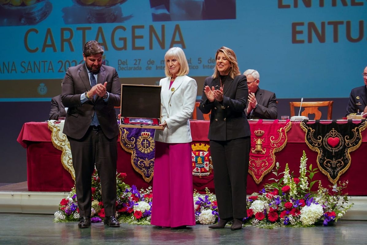 Acto del pregón de Semana Santa 2026 de Cartagena a cargo de Pedro Luis de la Puente. - Foto: AYTO Acto del pregón de Semana Santa 2026 de Cartagena a cargo de Pedro Luis de la Puente.